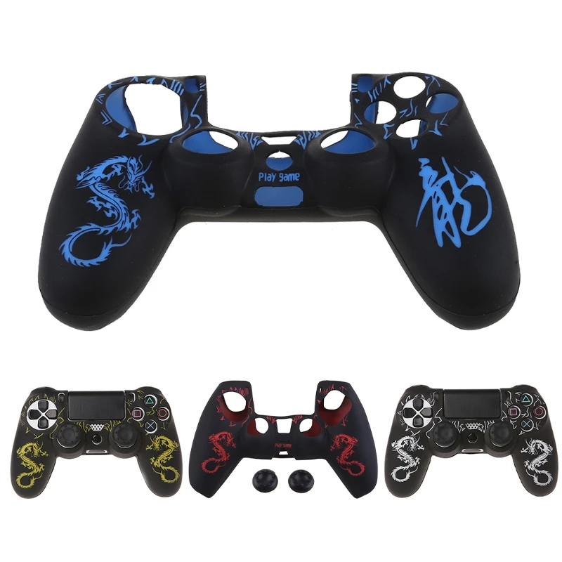 

Силиконовый чехол с китайскими драконами и 2 джойстиками для контроллера PS4