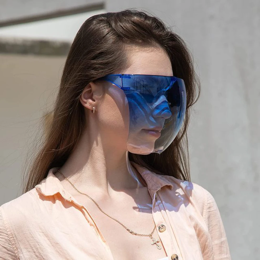 

Protective Faceshield Cycling Glasses Motorcycle Goggles Safety Full Face Cover Anti-spray Eyewear Sunglass Sport Mask Women Men