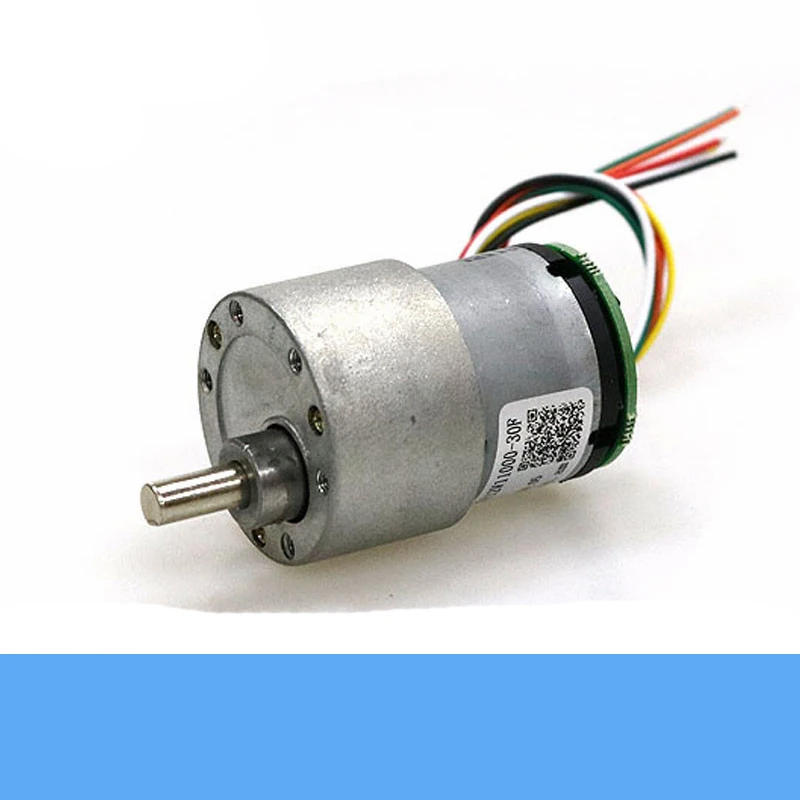 High torque DC Geared Motor 37GB-520 12V metal gear 37mm motor with encoder Speed feedback for RC robot chassis part DIY | Игрушки и