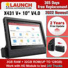Диагностический сканер Launch X431 V plus, диагностический прибор для автомобиля, 10 дюймов, X431 V + V4.0, OBD2