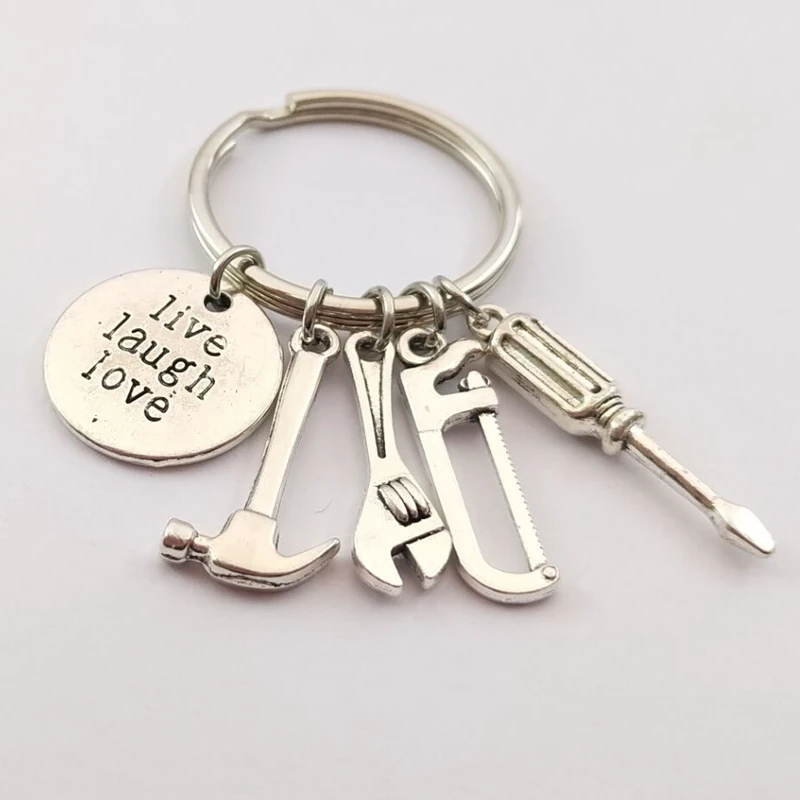 Гаечный ключ молоток пила топор гаечный электродрель металлические брелки |