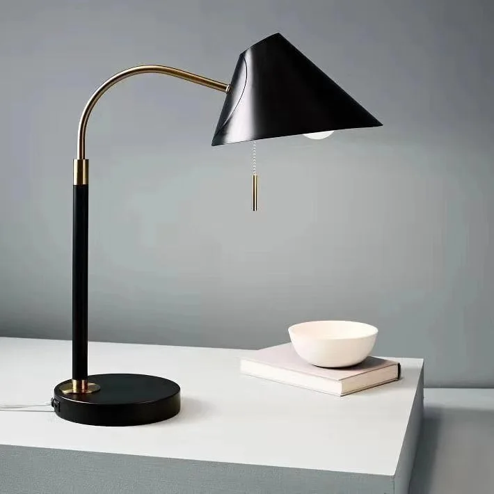 

Nordic postmodern creative hardware living room table lamp art bedside bedroom designer table lamp