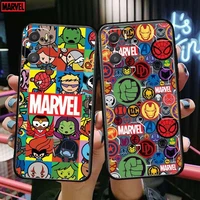 cartoon marvel phone case for xiaomi mi 11 lite pro ultra 10s 9 8 mix 4 fold 10t 5g black cover silicone back prett