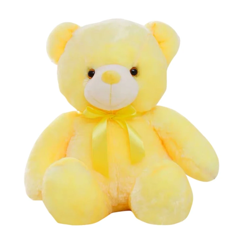 

Luminous teddy bear birthday gift cute soft plush dolls color luminous doll children's night light dolls led teddy bear toys