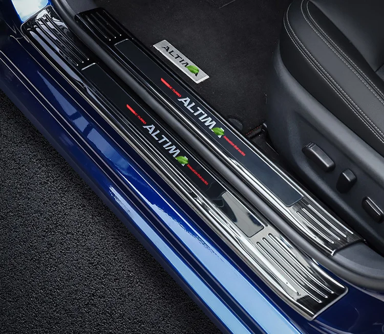 

Для Nissna Altima (L34) 2019 2020 внутренняя панель порога из нержавеющей стали защитная накладка