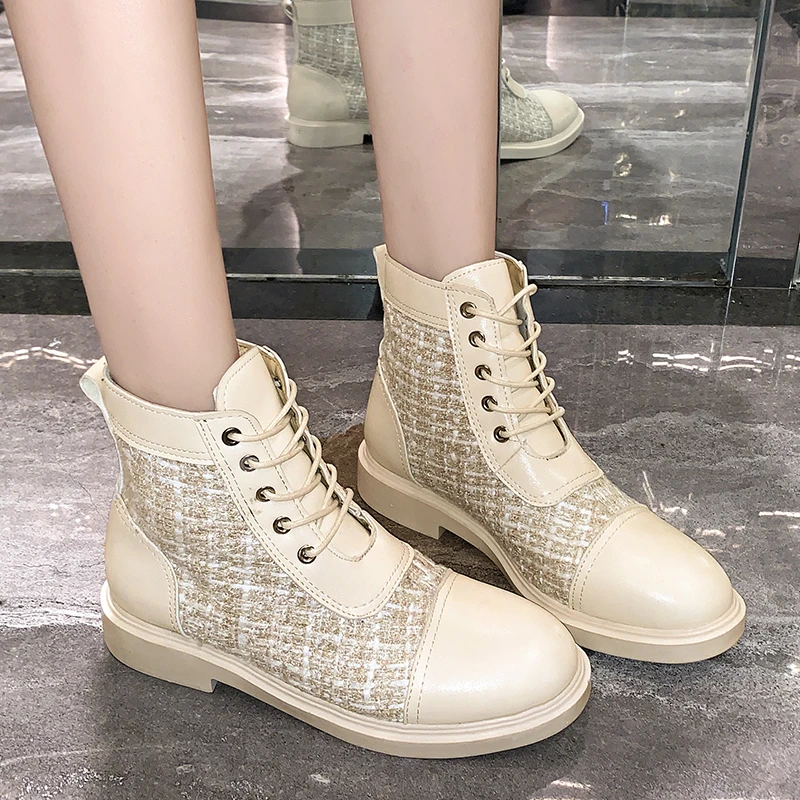 Зимние ботинки для женщин модная повседневная обувь черные женские Роскошные