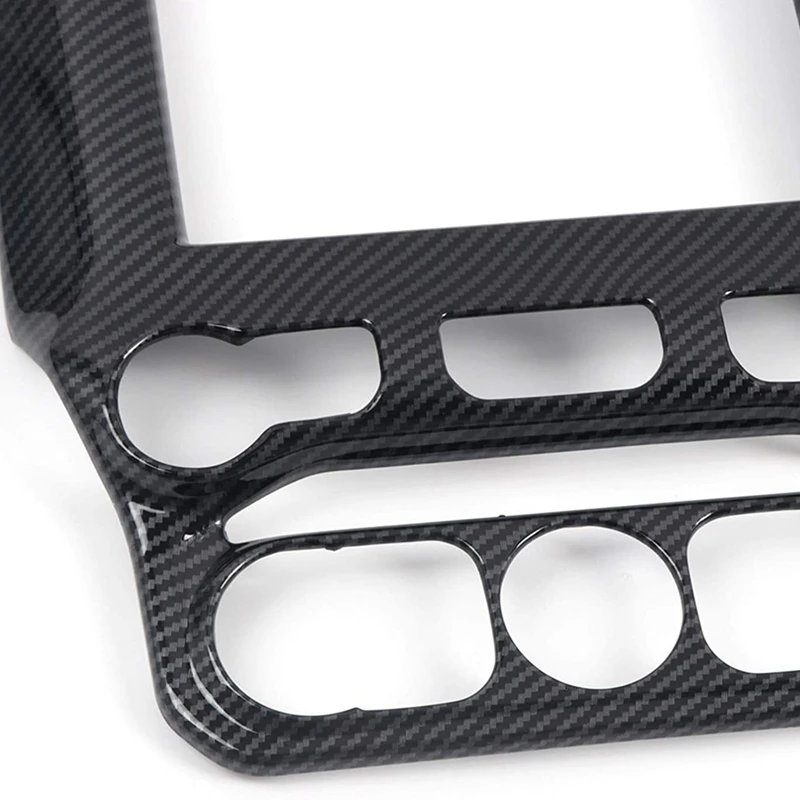 Car Carbon Fiber Central Control Navigation Screen Cover Trim for Dodge Ram 1500 2019 2020 Accessories | Автомобили и мотоциклы