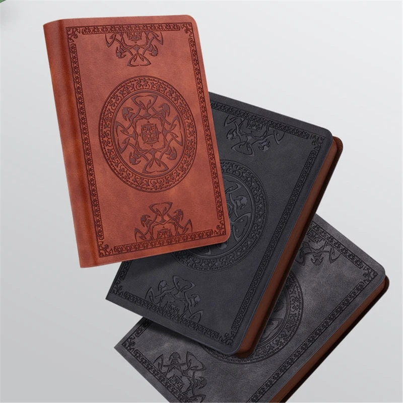 

Portable Vintage Pattern PU Leather Notebook Diary Notepad Stationery Gift Traveler Journal