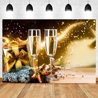 2022 happy new year christmas champagne wine glass backdrop photography background photo studio photophone photozone decoration