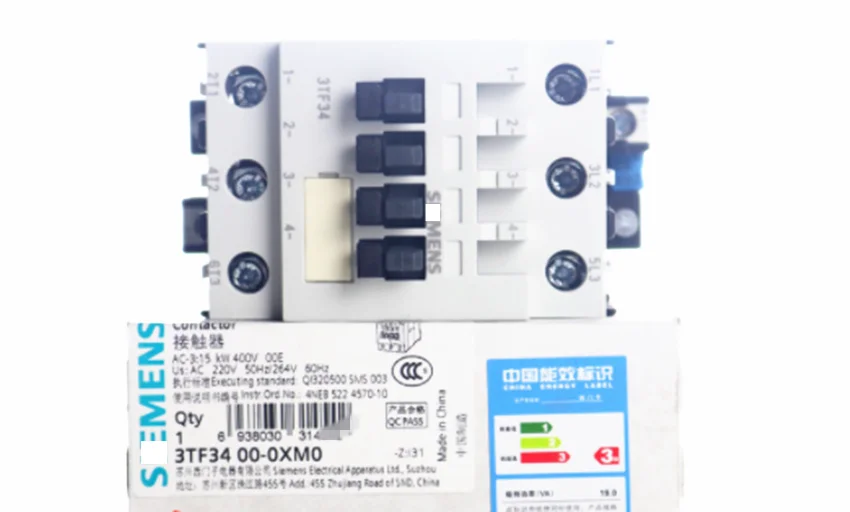 

Контактор 3TF3400-0XM0 3TF34000XM0 AC220V
