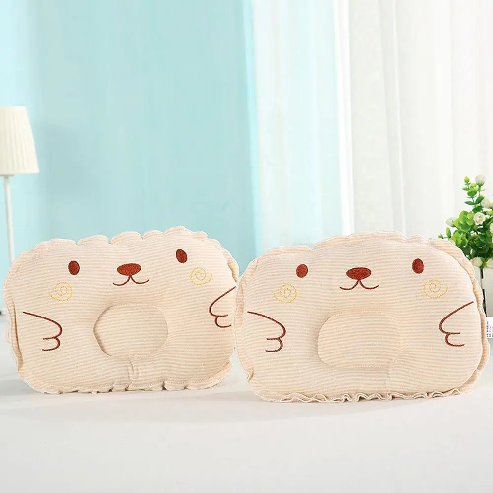 Coj&iacute;n de cabeza plana para beb&eacute; reci&eacute;n nacido, almohada para dormir antivuelco, posicionador, bonito-3