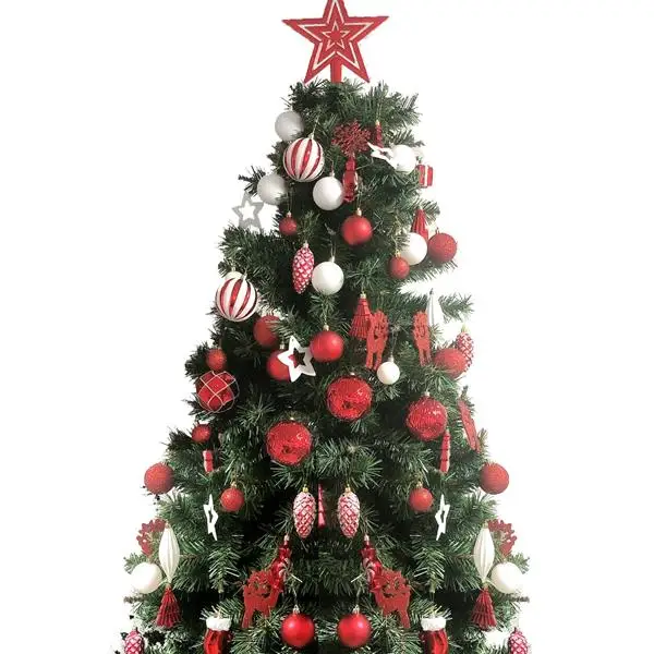 

88 Pcs Christmas Tree Ornaments Set Shatterproof Balls Xmas Decorative Hanging Set with Gift for Holiday Xmas Tree Decoration
