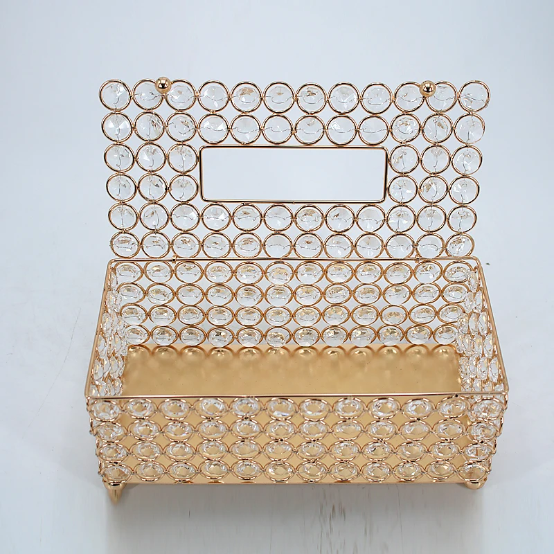 

Crystal Lipstick Holder Makeup Organizer Necklace Dressing Table Makeup Brush Jewelry Pearl Storage Box Decor ornaments Tray