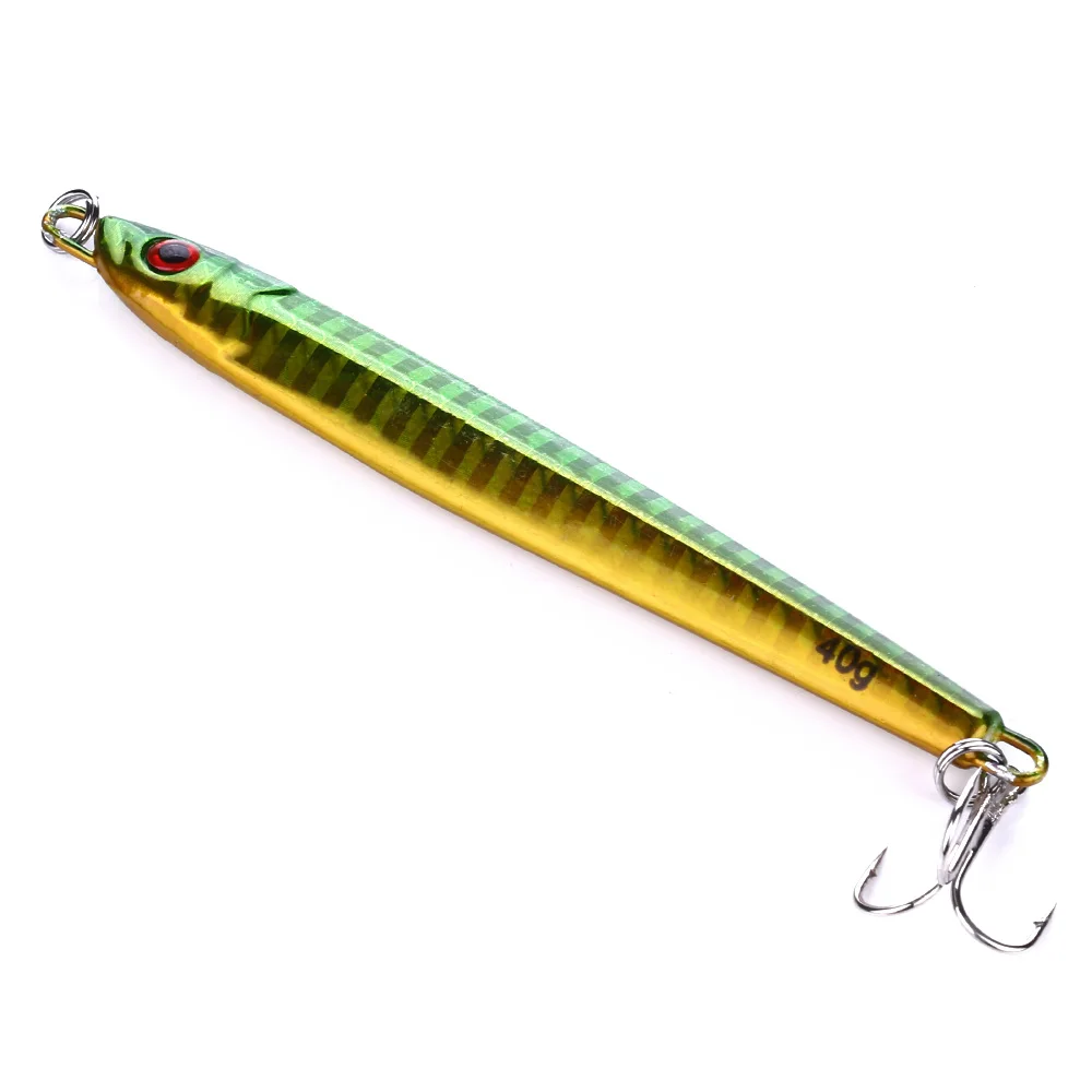 HENGJIA 5pcs 30g / 40g Micro Jigging Metal Jig Lure Fishing Jigs Lead Bait Inshore Lures |