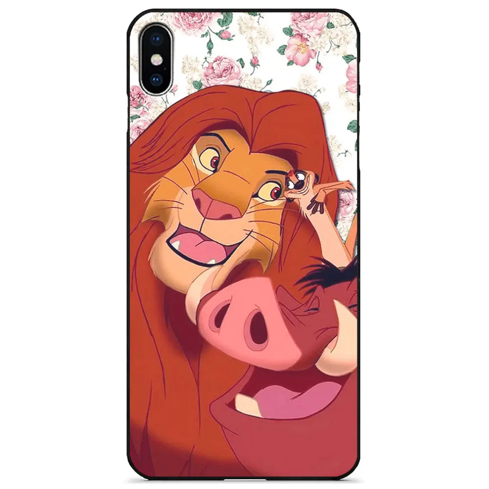 P0223J Милый мультяшный силиконовый чехол для iphone xr x xs max 8 plus 7 7plus 6 6s 11 pro max THE LI0N KING анти-осень мягкий чехол на заднюю панель телефона - Цвет: P0223J