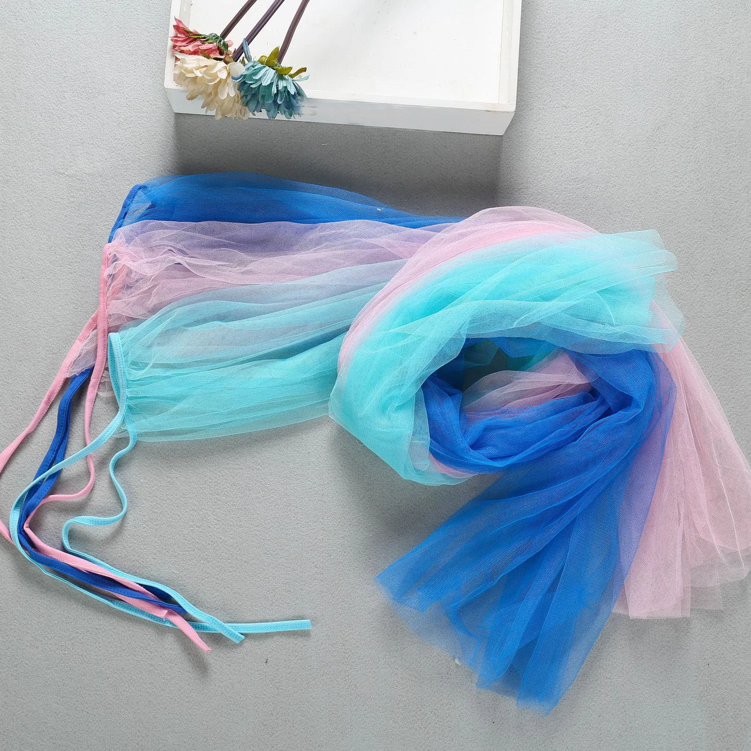 Вечерние костюмы принцессы тонкая Тюлевая накидка с блестками на Хэллоуин