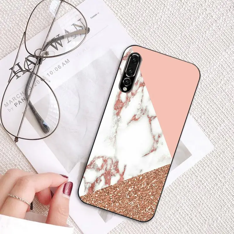 MaiYaCa Золотой Розовый блестящий чехол для телефона Huawei P20 P30 P20Pro P20Lite P30Lite P Smart P10 9lite |