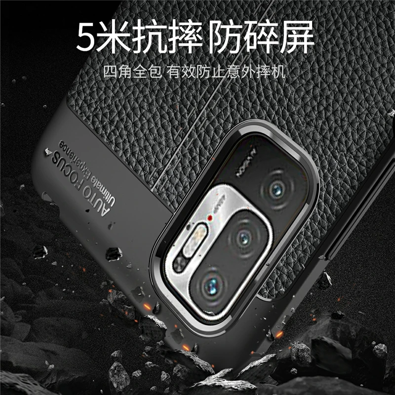 for xiaomi poco m3 pro 5g case soft silicone shockproof tpu bumper leather back cover poco m3 pro 5g phone case poco m3 pro 5g free global shipping
