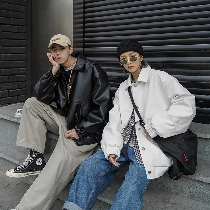 Новинка весна-осень 2020 Молодежная популярная парная однотонная свободная