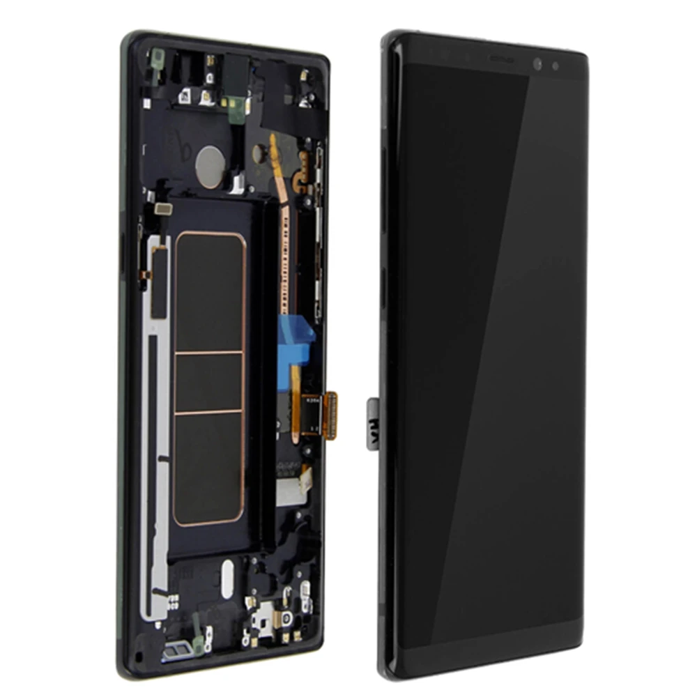 Amoled дисплей ЖК+ рамка для SAMSUNG Galaxy NOTE 8 N950 N950F ЖК сенсорный экран в сборе дигитайзер стекло для Galaxy NOTE8 lcd s
