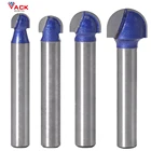 НАБОР КОНЦЕВЫХ ФРЕЗ VACK, комплект твердосплавных насадок 6 мм, для работ по дереву