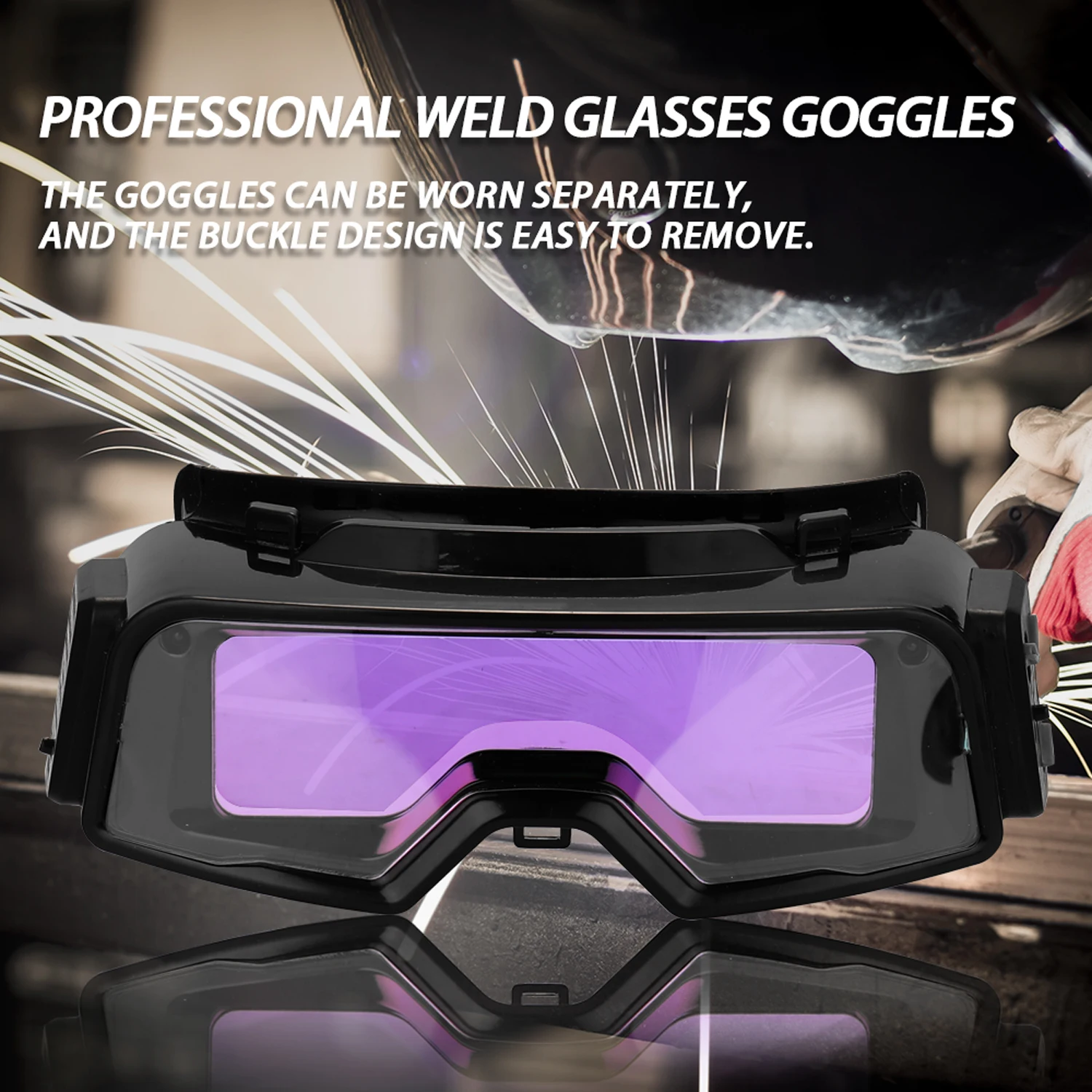 

Welding Glasses Auto Darkening Welding Goggles for TIG MIG MMA Professional Weld Glasses Goggles Multifunction Utility Tool