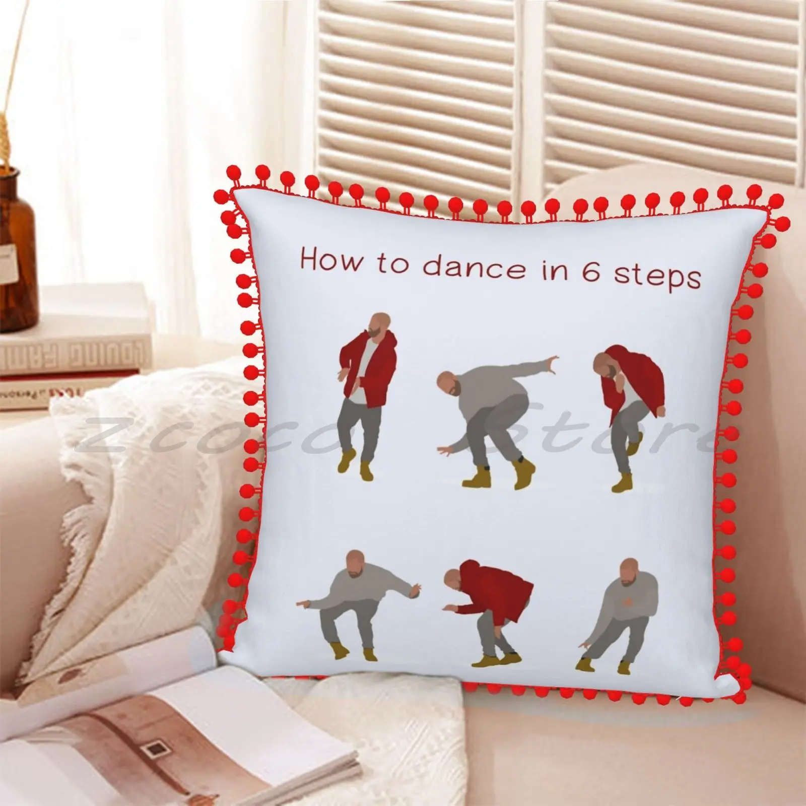 Наволочка с надписью как танцевать 6 этапов | Дом и сад