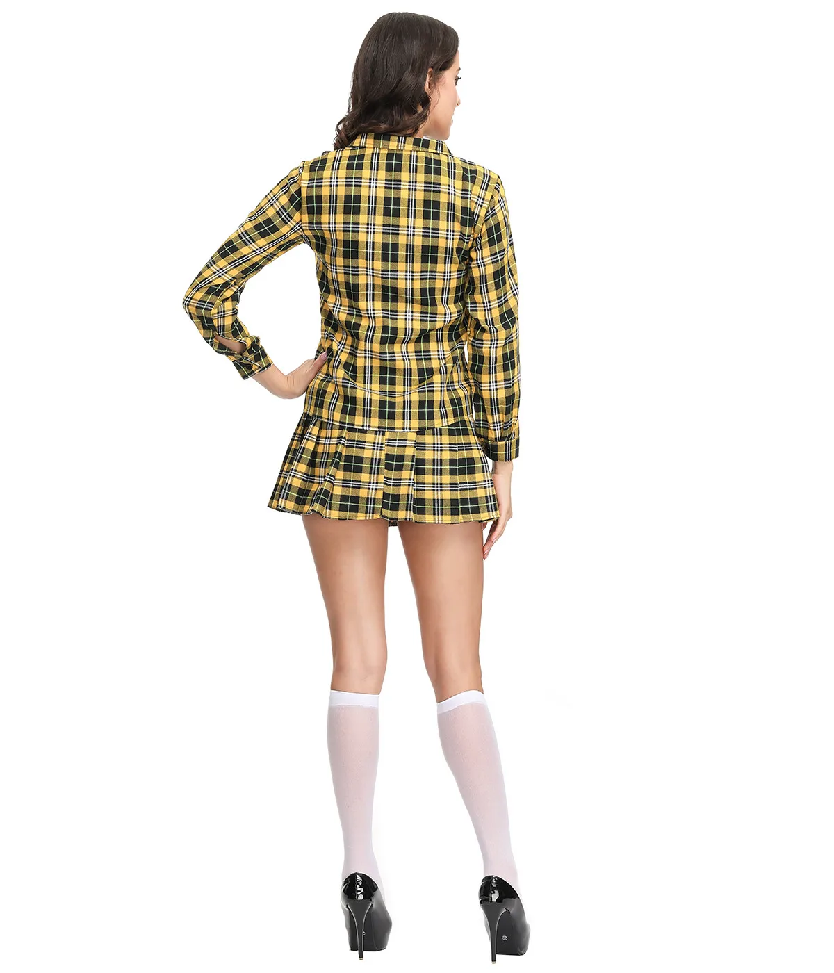 

New Europe and America Fashion School Student Plaid Skirt Costume Cosplay School Girls Uniform