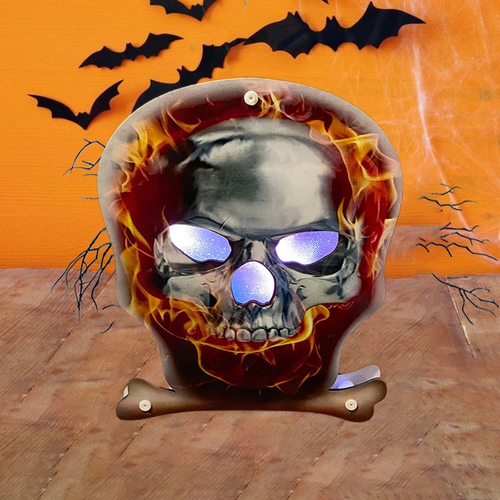 

Halloween Skull Lamp Trick Horror Skull Mask Decoration Ornaments Fancy Lighting for Bedroom Indoor Lighting for Home Stairs