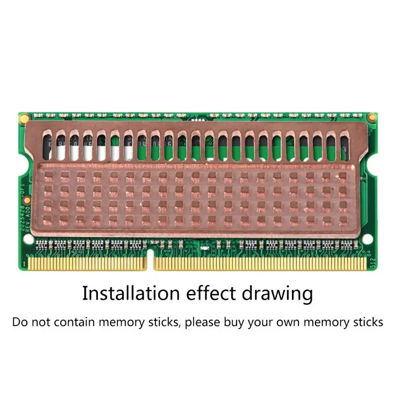 Notebook Memory Heat Sink Copper Heatsink Laptop RAM for DDR1 DDR2 DDR3 DDR4 B85A | Компьютеры и офис