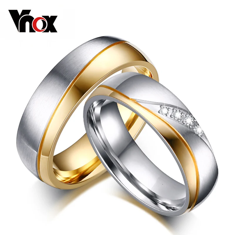 1 шт.! Кольца для женщин и мужчин, CZ бриллиант, свадебное кольцо, 18k, позолота, нержавеющая сталь, ювелирное изделие для помолвки