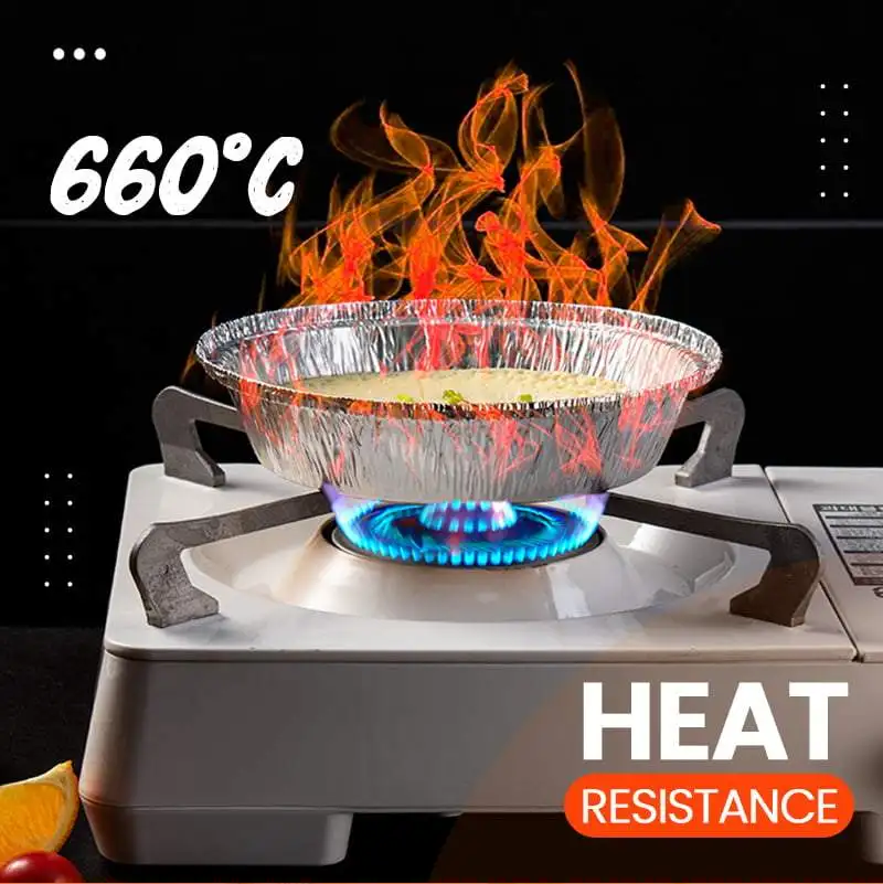 Маслостойкая алюминиевая фольга жестяная коробка круглая одноразовая