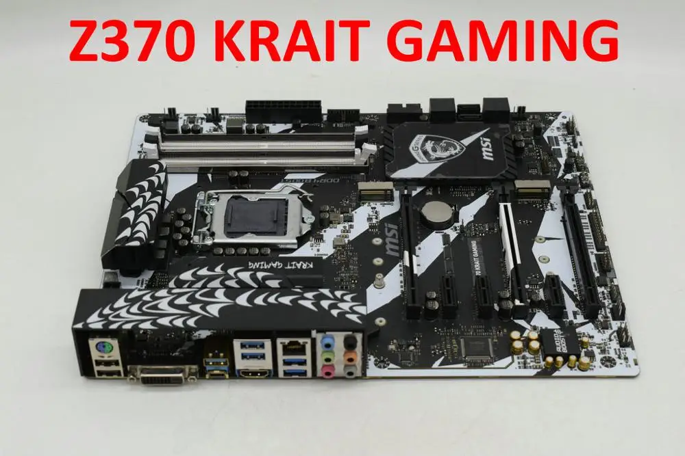 Preise Z370 KRAIT GAMING Für MSI LGA1151 Intel Z370 Verwendet Motherboard Ddr4 64GB M.2 E-sport Gaming Pc Motherboard 3 × PCI-E X16 3,0 Slots