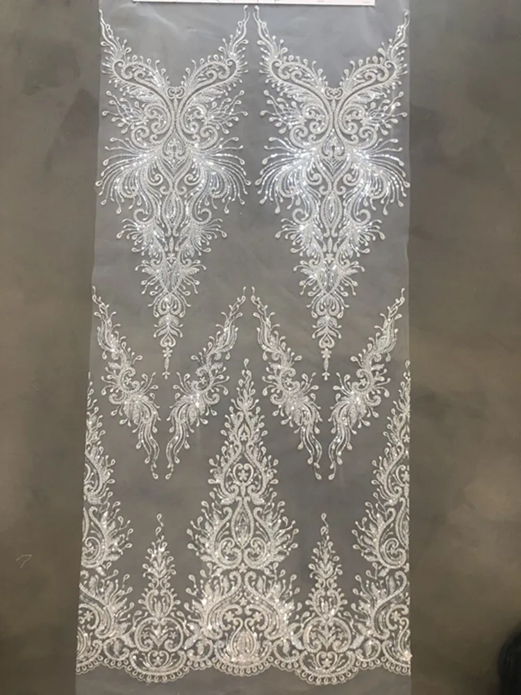 Белое свадебное платье с Европейским рисунком вышивка жемчужинами и блестками