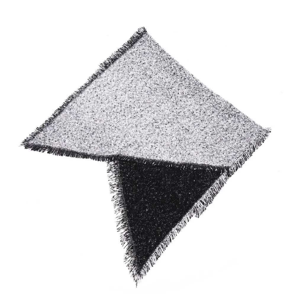 

Angle of Obliquity Scarf Warm Color Matching Shawl Cashmere Scarf Thickened Scarf 2020 New European and American Gradient