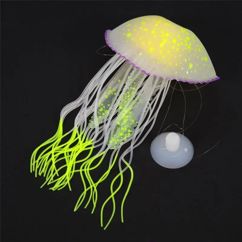 Аквариумный аквариум имитирует медузу ландшафтное украшение маленький мягкий