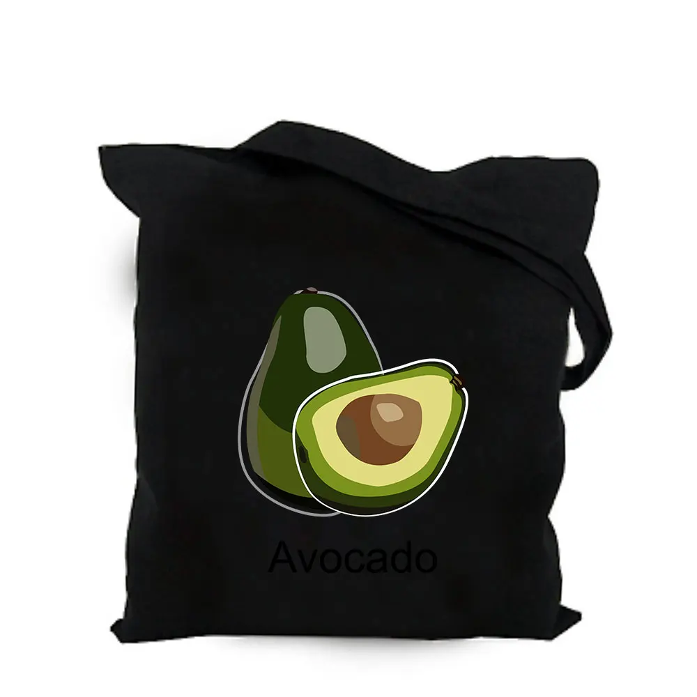 canvas tote bag 01 Новинка! тканевая сумка "авокадо", "Клубника", на заказ, сумка-тоут, под заказ, эко, сделай сам, сумка для покупок с логотипом, с логотипом для девушек и женщин - Цвет: canvas tote bag 01