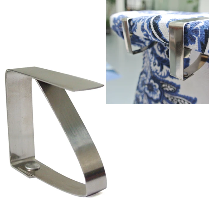 Тканевый зажим для скатерти скатерть из нержавеющей стали вечерние зажимы