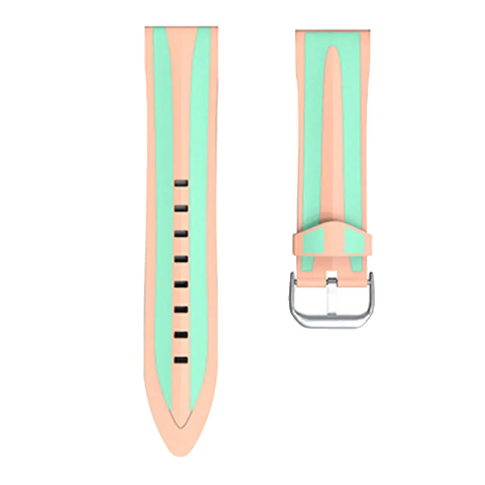 Мягкий силиконовый универсальный ремешок для часов 22 мм быстросъемный сменный