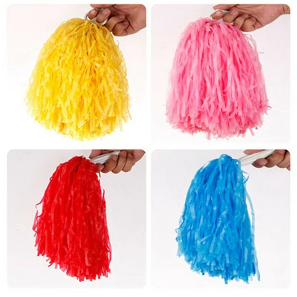 Недавно 2 шт. для девочек группа поддержки Pom Poms черлидинг поддержка Танцевальная