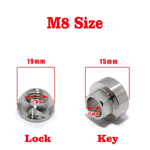 Гайка M6 M8 M10 M12 M14 защитные противоугонные винты гайки гайка 304 нержавеющая сталь гайка для горного велосипеда тент автомобильные светодиодный светодиодная подсветка