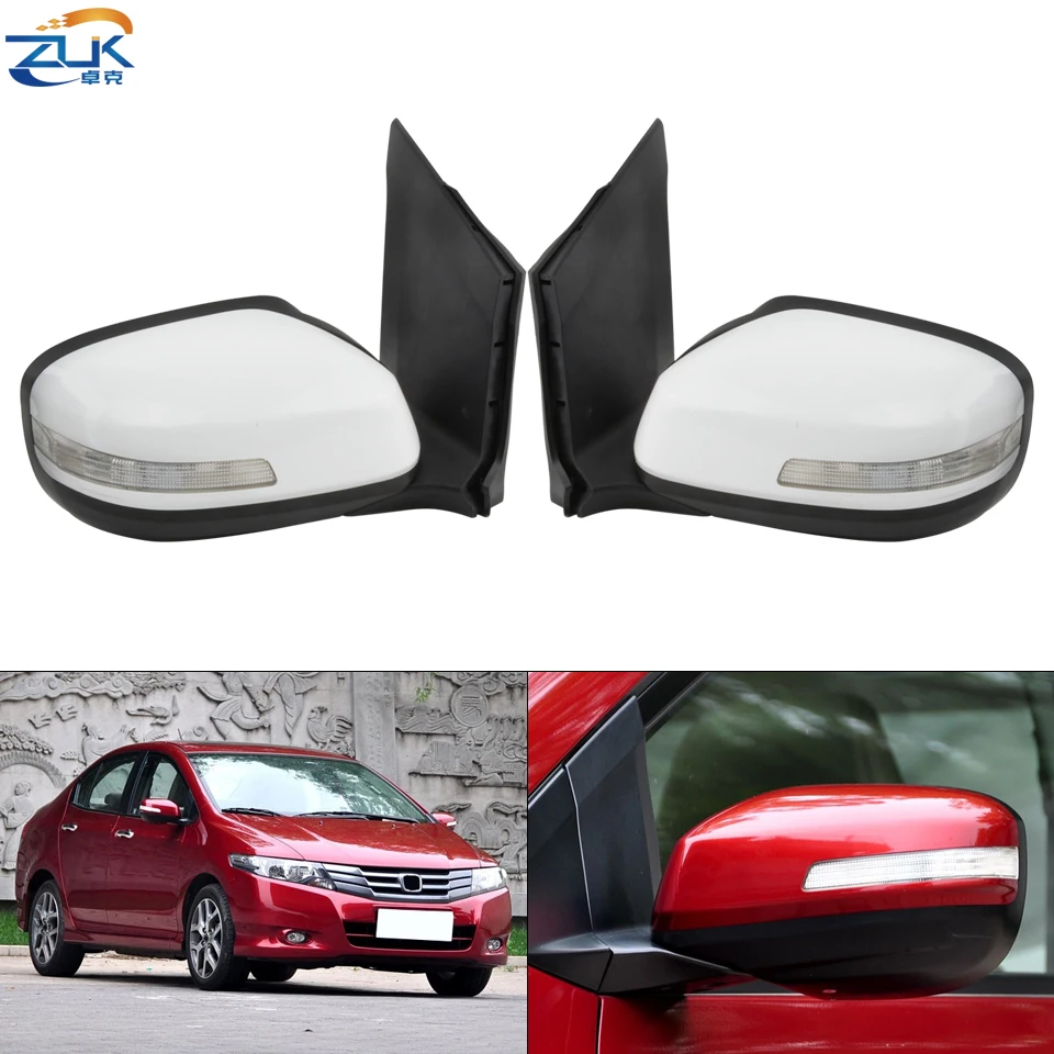 Внешнее боковое зеркало заднего вида ZUK Pair в сборе для HONDA CITY GM2 GM3 2009-2014