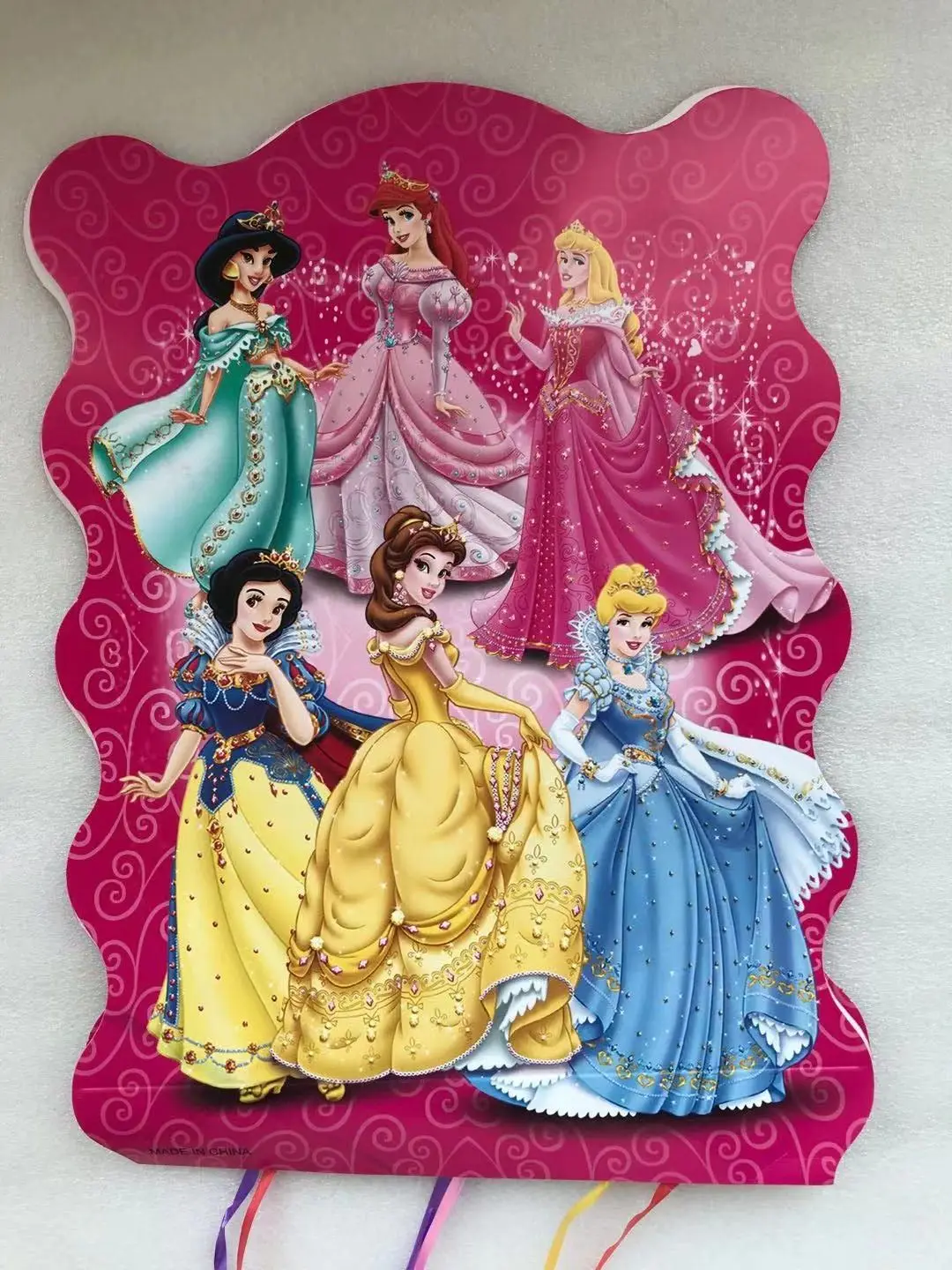 

1set Disney Princess Paper Folding Pinata Disposable Theme Baby Shower Girls Birthday Party Supplies Happy Birthday Party Favors