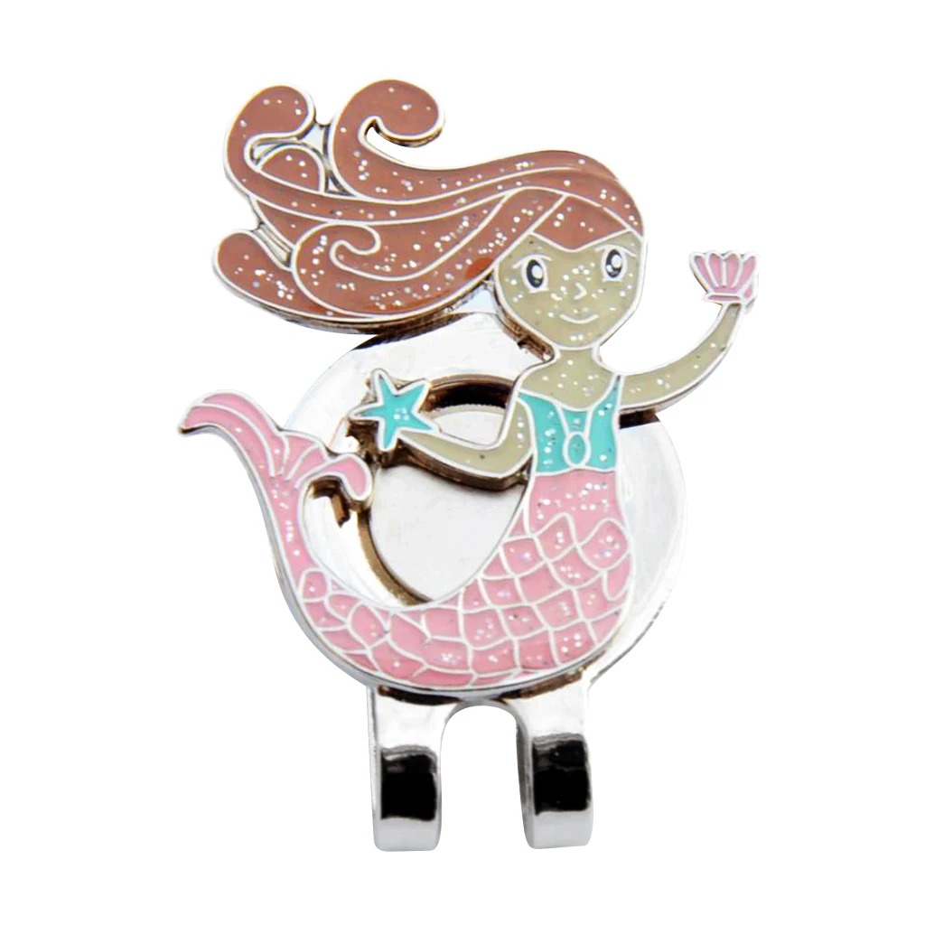 

Golf Ball Marker + Mermaid Pattern Golf Hat Clip Golf Accessory