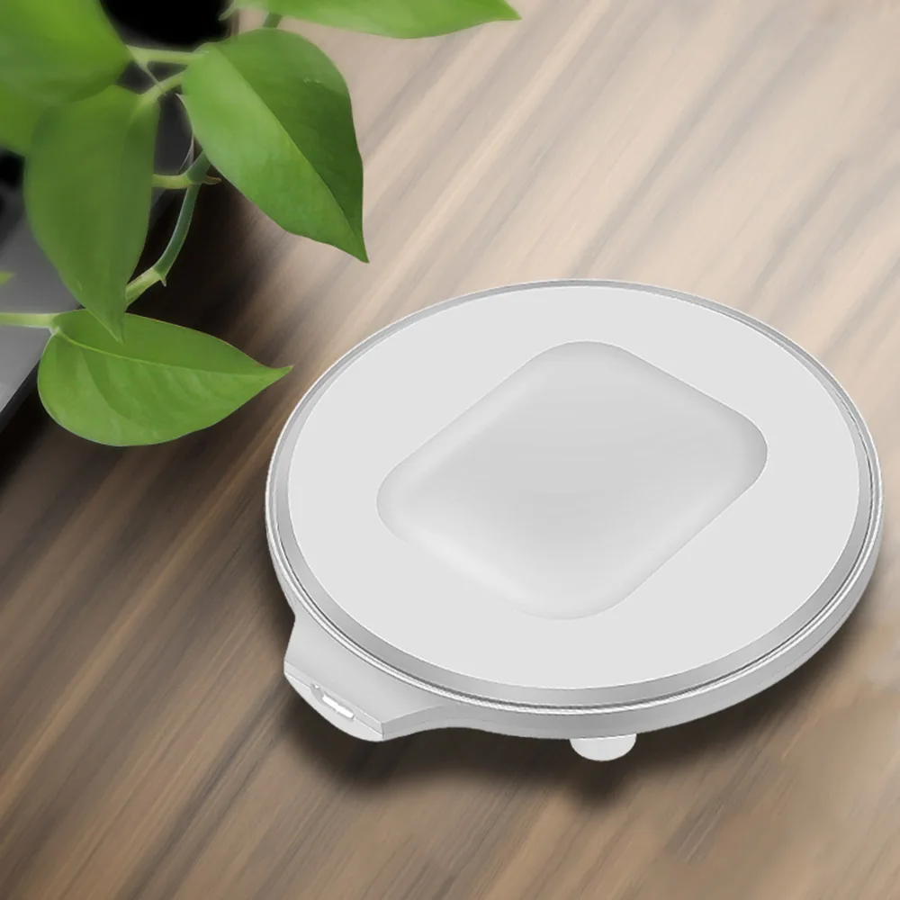 FDGAO Qi Беспроводное зарядное устройство для AirPods 2 airpods pro для samsung Galaxy Buds bluetooth-гарнитура зарядное устройство для наушников зарядная станция