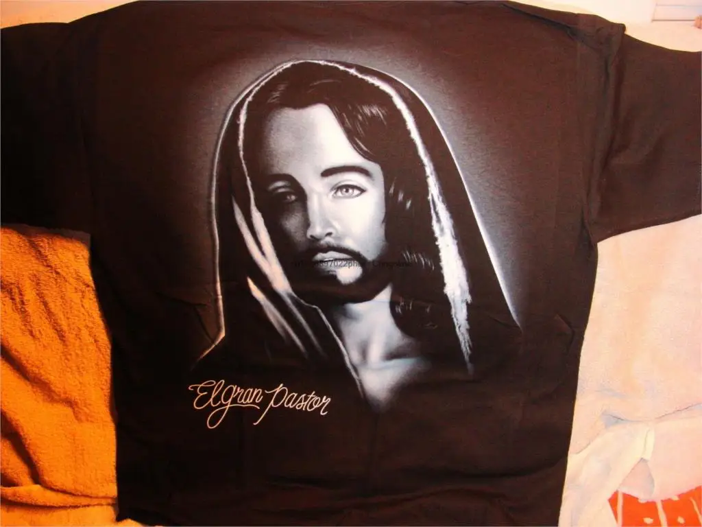 Футболка с изображением Иисуса Эль Гран пастора #2|Мужские футболки| |