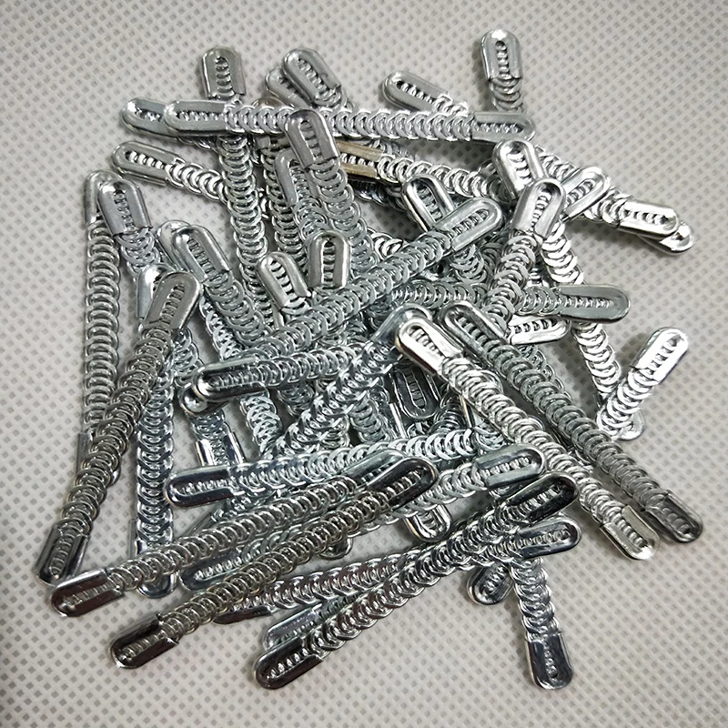 

100pcs/lot 5mm width 5cm Galvanized Steel Wire Spiral Boning Sprial Steel Boning for Corset Making Wedding Dress DIY Sewing