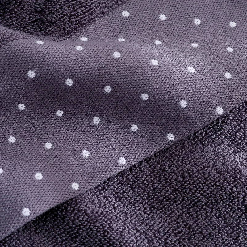 2pcs 34*74 cm Face towel Super soft long stapled cotton face excellent water-absorbing quality dots pattern | Дом и сад