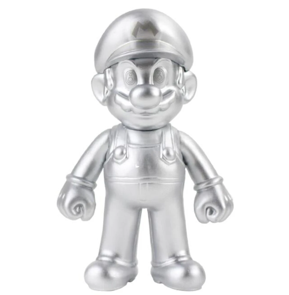 Mario silver 10 шт./партия, милая 15 видов стилей фигурка Супер Марио, братья Одиссея, каппи Марио, Луиджи, валуиджи, Варио, 12,5 см, ПВХ модель, розничная - Цвет: Mario silver