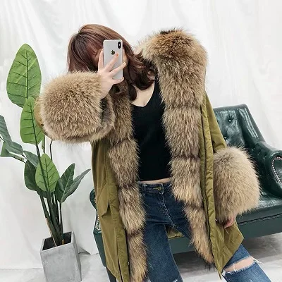 Army green Женская куртка из натуральной кожи, осеннее пальто из натуральной овчины, короткие тонкие куртки для женщин - Цвет: Army green